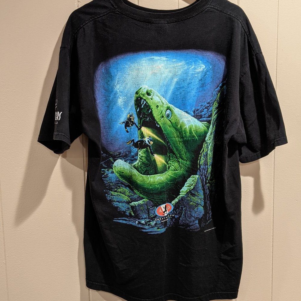 Vintage Scuba Amphibian Outfitters Sea Monster T-Shirt - Size Men's XL